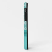 Mooie vintage aqua en witte lattice iPhone 5 hoes (Achterkant/links)