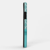 Mooie vintage aqua en witte lattice iPhone 5 hoes (Achterkant/rechts)
