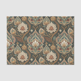 Mooie Vintage Art Nouveau Bloemenschildering Patro Tissuepapier