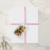 Mooie Vintage Auto Kerst Groeten Cadeaulabel (Met Touw)