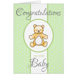 Mooie vintage baby shower teddybeer