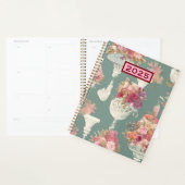 Mooie Vintage Blauwe Boeket Planner (Display)