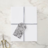 Mooie vintage bloemen cadeaulabel (Met Touw)