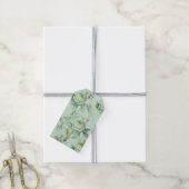 Mooie vintage bloemen cadeaulabel (Met Touw)