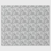 Mooie vintage bloemen cadeaupapier (Vlak)