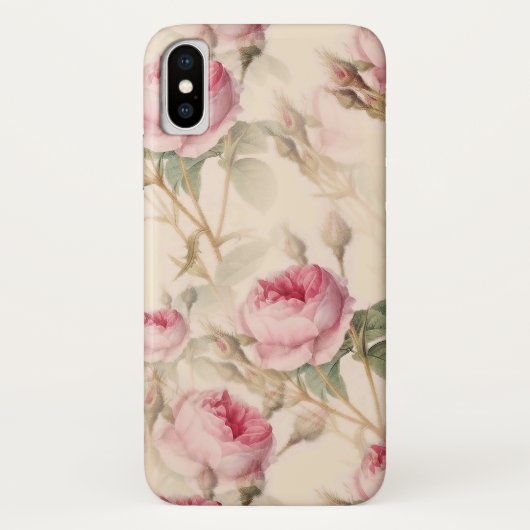 Mooie vintage bloemen Case-Mate iPhone case (Achterkant)