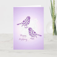 Mooie Vintage Bloemen Gevormde Vogels