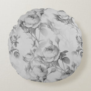 Mooie vintage bloemen rond kussen