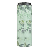 Mooie vintage bloemen thermosbeker (Achterkant)