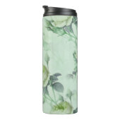Mooie vintage bloemen thermosbeker (Geroteerd rechts)