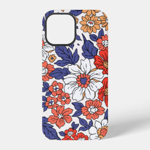 Mooie vintage bloemmotief in kleine realistische b iPhone 12 hoesje