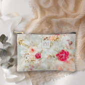 Mooie vintage bloemrijke monogram etui