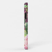 Mooie Vintage Cassis Roze Pioen Bloemige Waterverf Case-Mate iPhone Case (Achterkant/rechts)