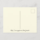 Mooie Vintage Cherubs Dank U  Briefkaart (Achterkant)