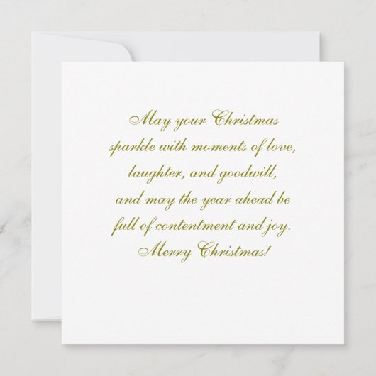 Mooie Vintage Christmas Angel Flat Kaart (Achterkant)