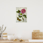 Mooie Vintage Collage Canvas Poster (Keuken)
