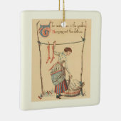 Mooie Vintage Dame Keramisch Ornament (Rechts)