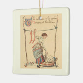 Mooie Vintage Dame Keramisch Ornament (Links)