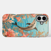 Mooie Vintage Dolfijn Case-Mate iPhone Case (Achterkant (horizontaal))