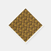Mooie vintage etnische elegante bloempatroon servet (Hoek)