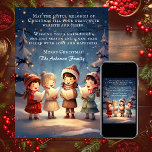 Mooie vintage kerst carolers winternacht feestdagenkaart<br><div class="desc">De "Mooie Vintage Christmas Carolers Winter Night Holiday Kaart" is een boeiende en betoverende manier om feestvreugde te verspreiden. Deze kaart heeft een charmant ontwerp met prachtige vintage kerstrollers die zingen op een winternacht, waardoor een feestelijke en nostalgische ambiance ontstaat. Of u nu warme wensen stuurt aan geliefden of vakantiegroeten...</div>