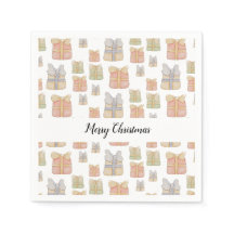 Mooie Vintage Kerstcadeaus Watercolor Kunst