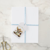 Mooie Vintage Kerstengel Cadeaulabel (Met Touw)