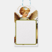 Mooie Vintage Kerstengel Cadeaulabel (Achterkant)