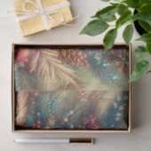Mooie Vintage Kerstversiering Kat Decoupage Tissuepapier (Geschenk)