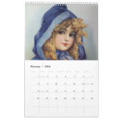 Mooie vintage kunst, maandelijks, op maat kalender (Feb 2026)