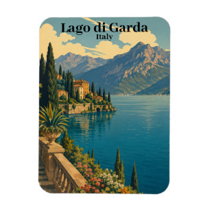Mooie vintage Lago di Garda Italië Italiaans meer Magneet