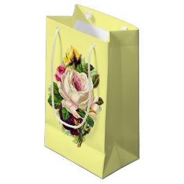 Mooie Vintage Meisjesachtige Bloem Kunst Klein Cadeauzakje