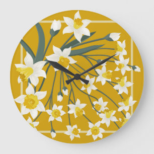 Mooie Vintage: naadloos Ornament ontwerp Grote Klok