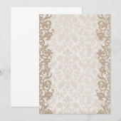 Mooie vintage ontwerp, notitiekaart of uitnodiging (Voorkant / Achterkant)