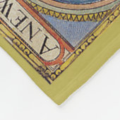 Mooie vintage oude wereldkaart fleece deken (Hoek)