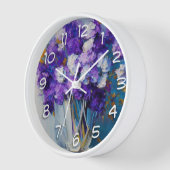 Mooie Vintage Paarse Bloemen (Hoek)