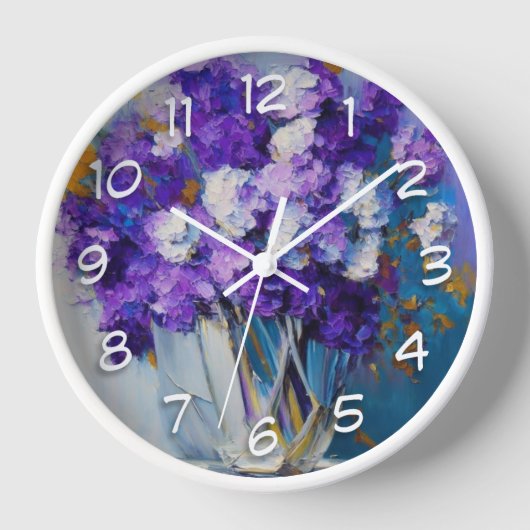Mooie Vintage Paarse Bloemen (Voorkant)