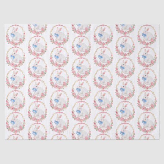 Mooie Vintage Paashaas Decoupage Tissuepapier (Voorkant)