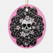 Mooie Vintage Schedel Keramisch Ornament (Links)