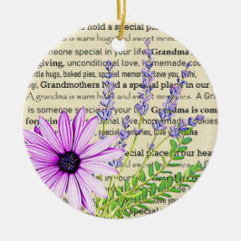 Mooie Vintage Stijl Oma Kerstmis Keramisch Ornament