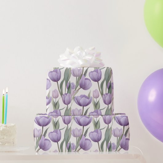 Mooie Vintage Tulp Boeket Inpakpapier (Feestgeschenken)