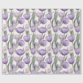 Mooie Vintage Tulp Boeket Inpakpapier (Vlak)