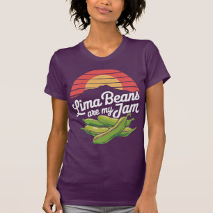 Mooie Vintage Typografie Lima bonen zijn mijn lust T-shirt