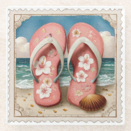 MOOIE VINTAGE VERPASTE ZOMER MUILEN GLAZEN ONDERZETTER