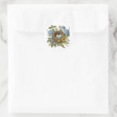 Mooie Vintage Vogel Nest Sticker (Tas)