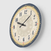 Mooie vintage wijzerplaat wandklok (Hoek)