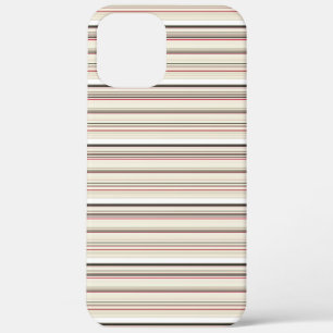 Mooie vintage witte rode strepen Case-Mate iPhone case