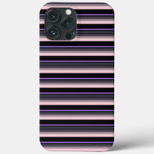 Mooie vintage zwarte grijze strepen Case-Mate iPhone case