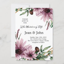 Mooie Violet Bloemen Bruiloft