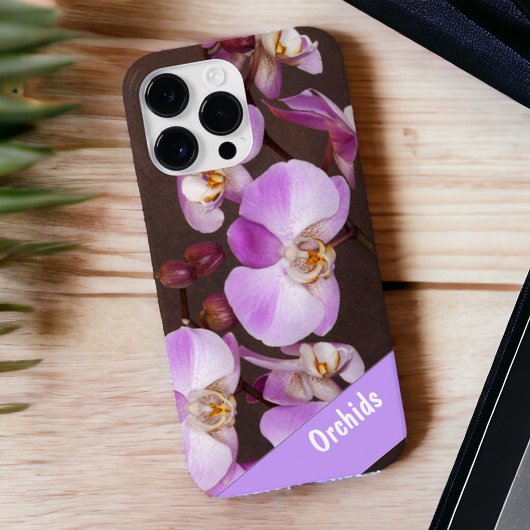 Mooie Violet en witte orchidee close-up foto Case-Mate iPhone Case
